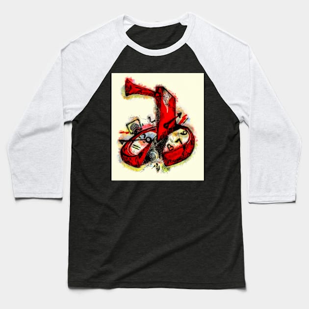 Stopping Time Baseball T-Shirt by PictureNZ